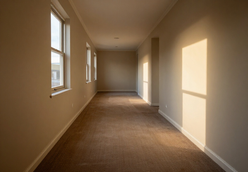 Restored living room in Marrickville South after flood cleanup