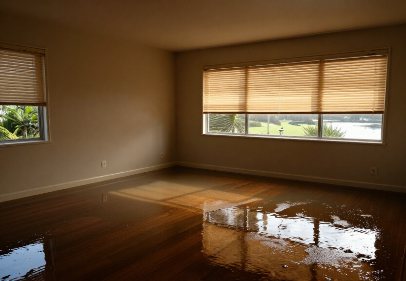 Flooded retail store in Marrickville South before cleanup